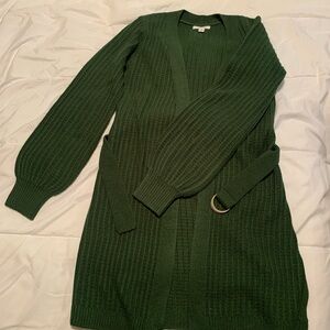 Elegant Forest Green Women's Cardigan